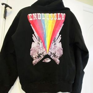 Lifted Anchors Endlessly Black Hoodie Size L